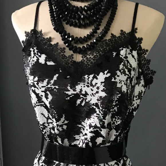 Gorgeous BNWT MICHEAL KORS  sequin dress size Large - Picture 1 of 15